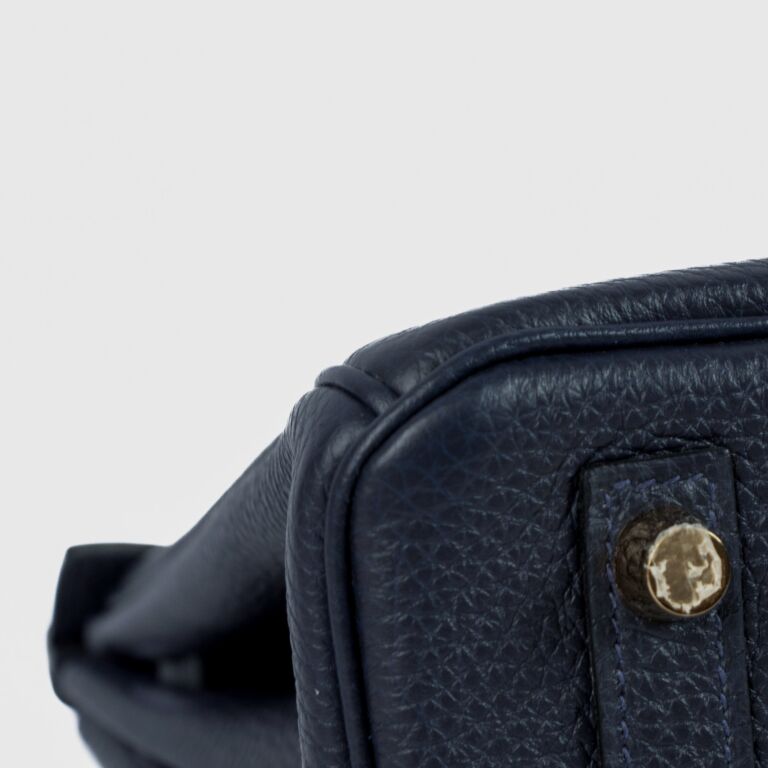 Hermès Birkin 25 – Togo Leather in Bleu Nuit with Gold Hardware - Zeuskicks