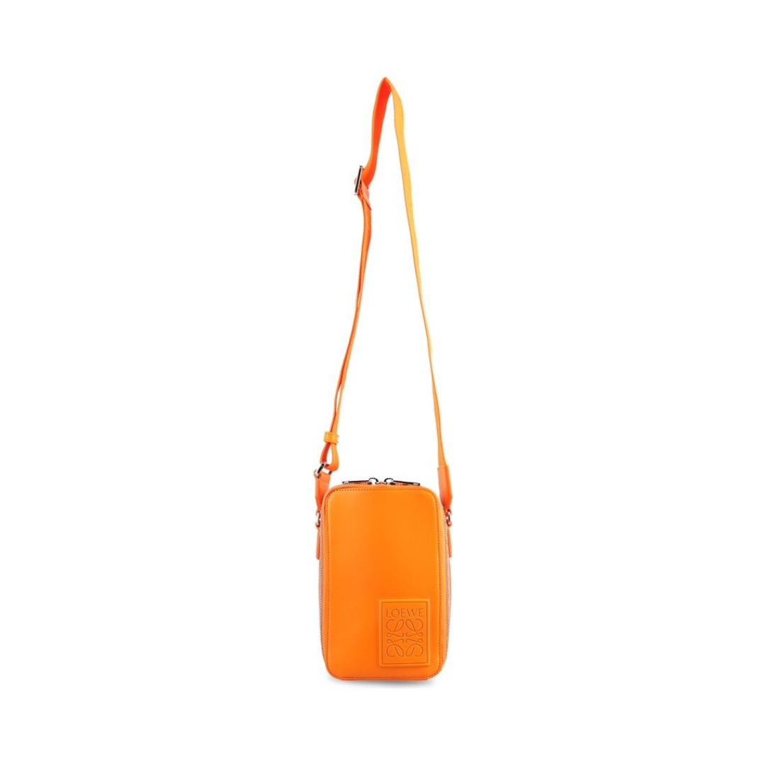 Loewe Logo Embossed Zipped Crossbody Bag by Loewe