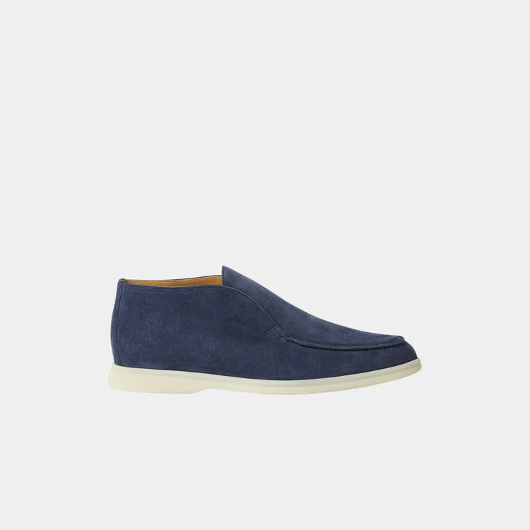 Loro Piana Open Walk Ankle Boots — Suede Calfskin