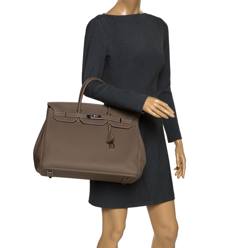 Hermès Birkin 40 – Grey Togo Leather with Silver-Tone Hardware - Zeuskicks