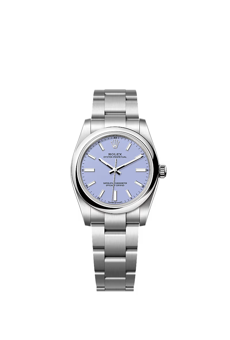 Women’s Rolex Oyster Perpetual 34 124200 – Lavender Dial, Oystersteel