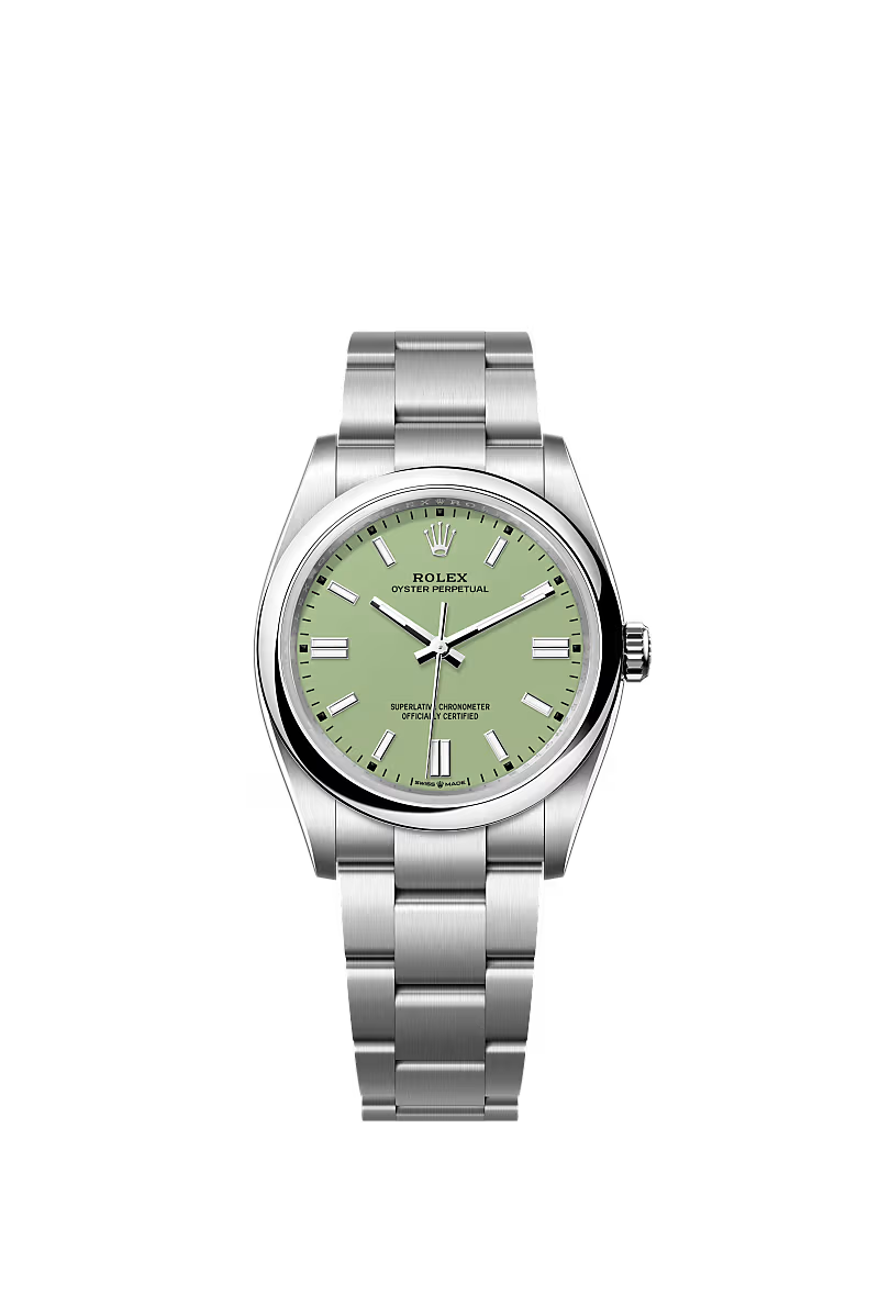 Unisex Rolex Oyster Perpetual 36 126000 – Pistachio Dial, Oystersteel