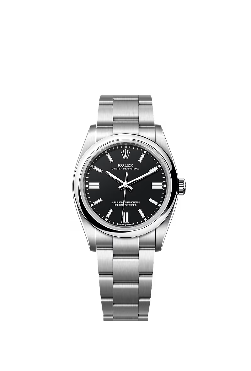 Unisex Rolex Oyster Perpetual 36 126000 – Black Dial, Oystersteel