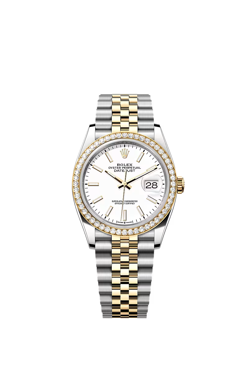Men’s Rolex Datejust 36 Ref. 126283RBR Oystersteel, Yellow Gold & Diamond Watch