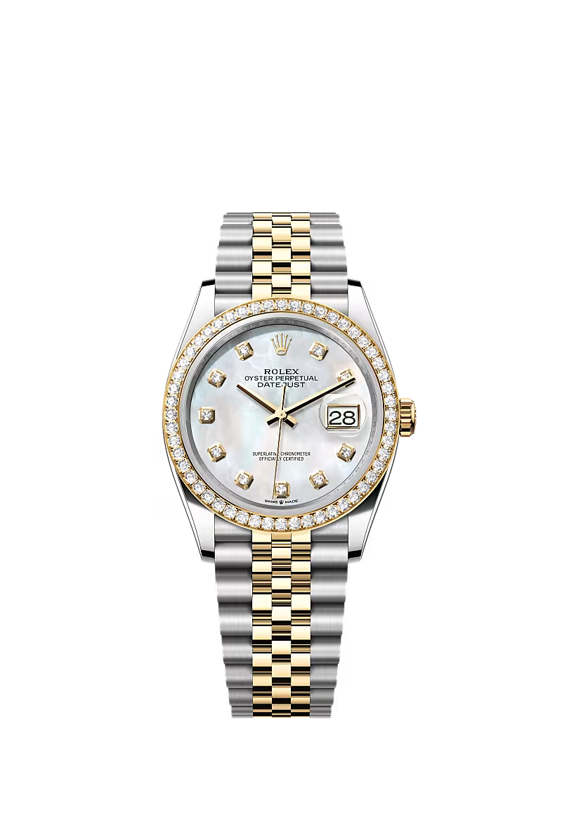 Men’s Rolex Datejust 36 Ref. 126283RBR Oystersteel, Yellow Gold & Diamond Watch