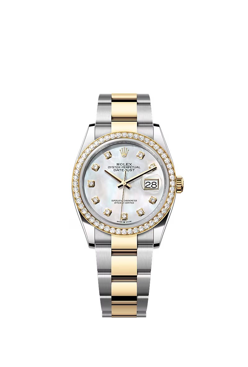 Men’s Rolex Datejust 36 Ref. 126283RBR Oystersteel, Yellow Gold & Diamond Watch