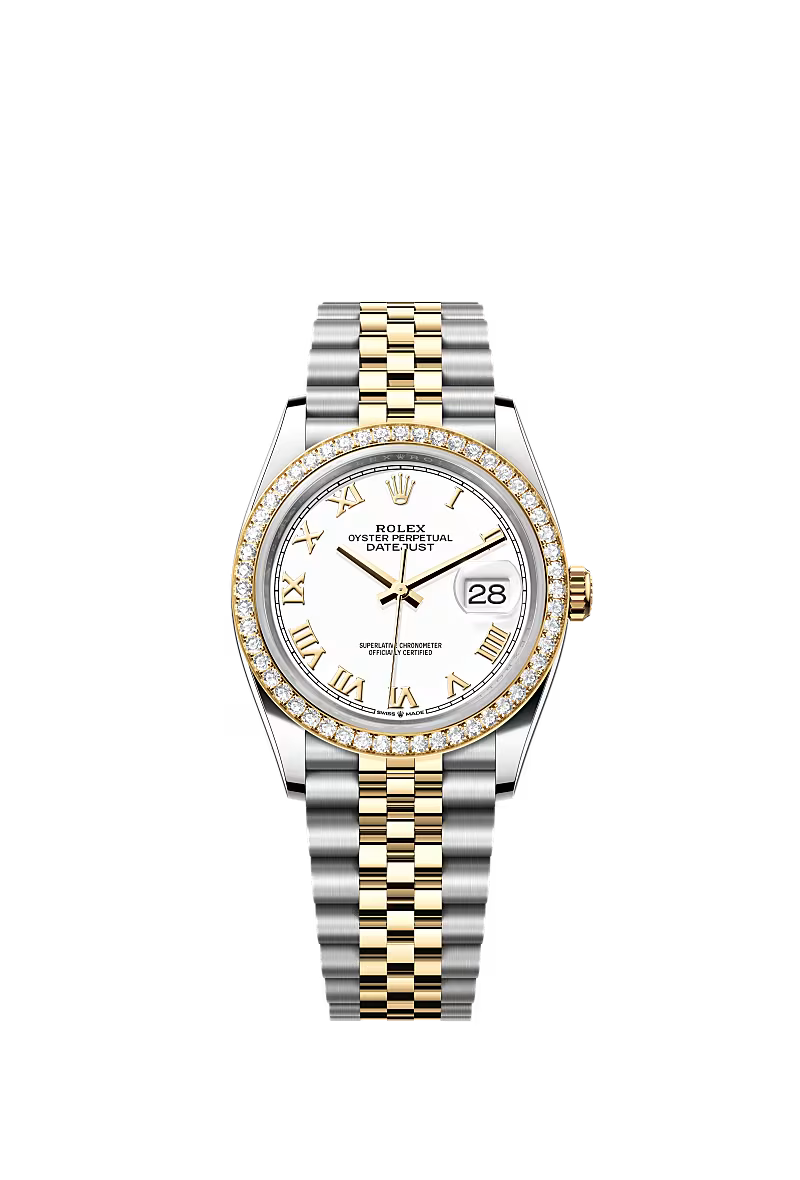 Men’s Rolex Datejust 36 Ref. 126283RBR Oystersteel, Yellow Gold & Diamond Watch