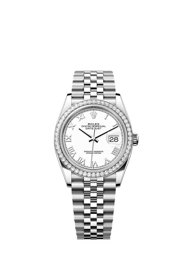 Men’s Rolex Datejust 36 126284RBR Oystersteel & White Gold Diamond Watch
