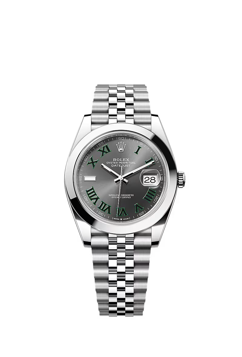 Men’s Datejust 41 Ref. 126300 Automatic Watch in Oystersteel (Slate Dial, Jubilee Bracelet)