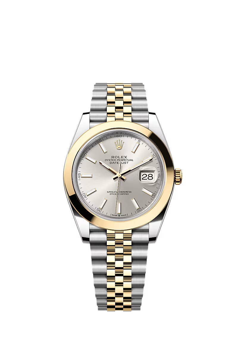 Men’s Datejust 41 Ref. 126303 – Yellow Rolesor, Silver Dial, Jubilee Bracelet