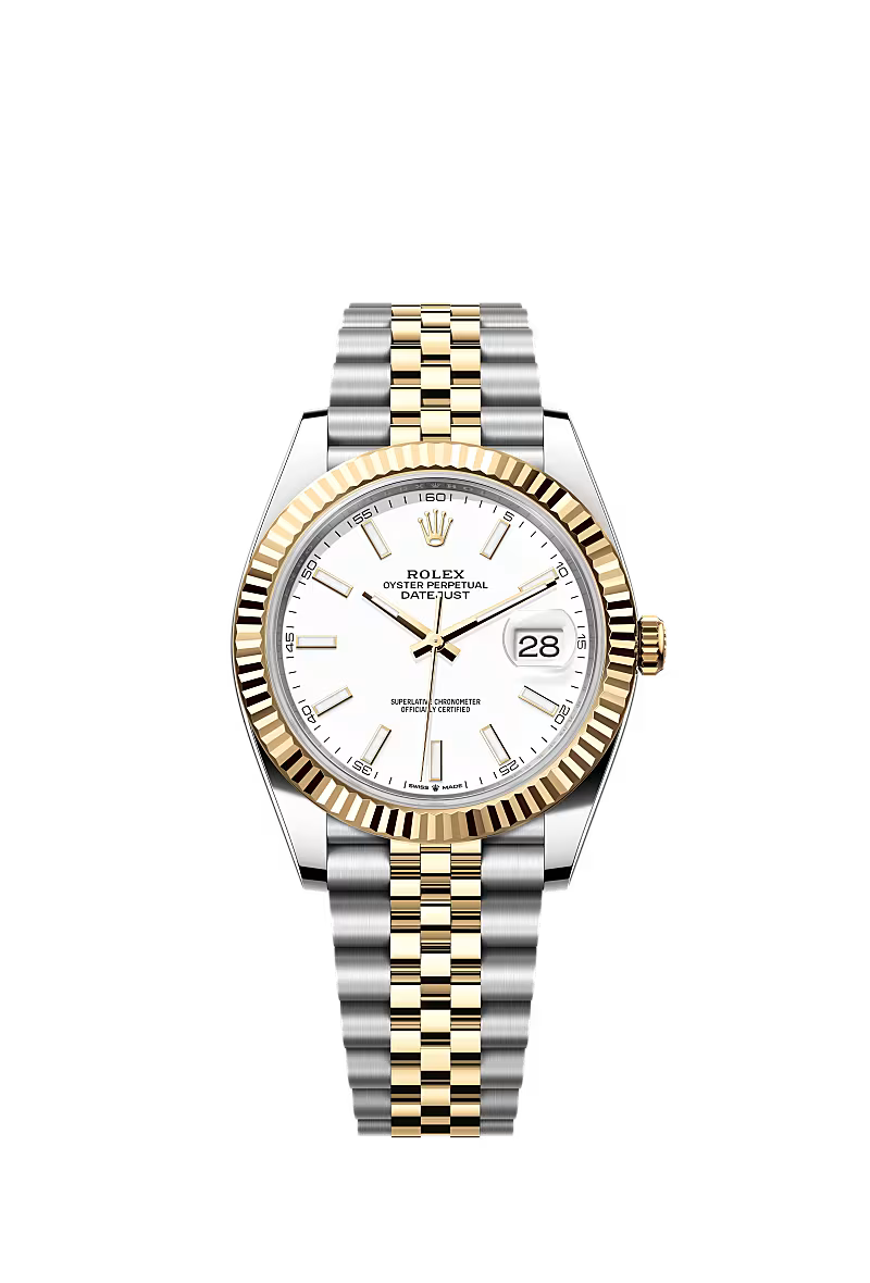 Men’s Rolex Datejust 41 Ref. 126333 Oystersteel & Yellow Gold – White Dial