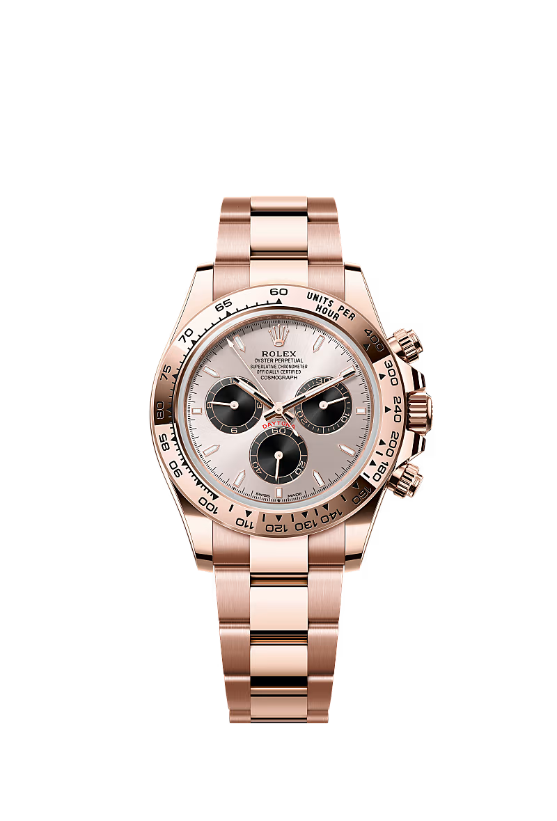 Men’s Rolex Cosmograph Daytona 126505 Sundust & Black Dial 18 kt Everose Gold Watch