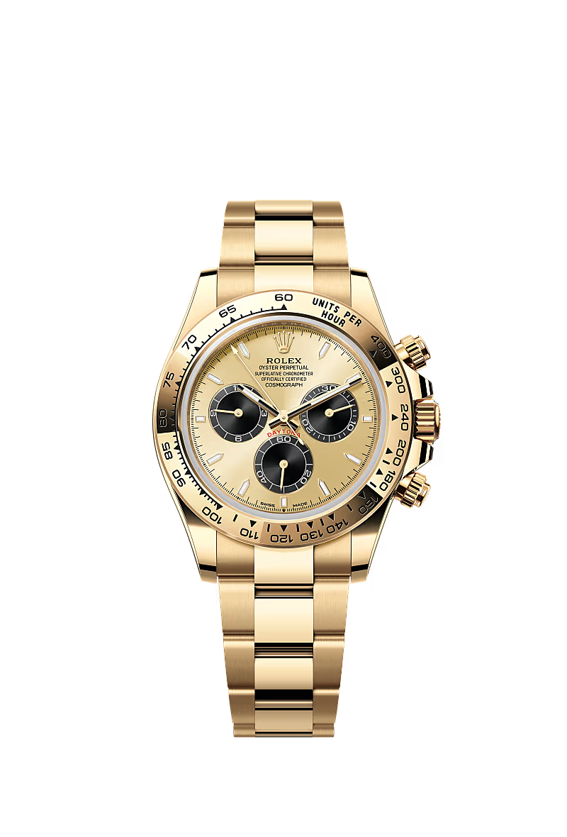 Men’s Rolex Cosmograph Daytona 126508 Golden & Black Dial 18 kt Yellow Gold Watch