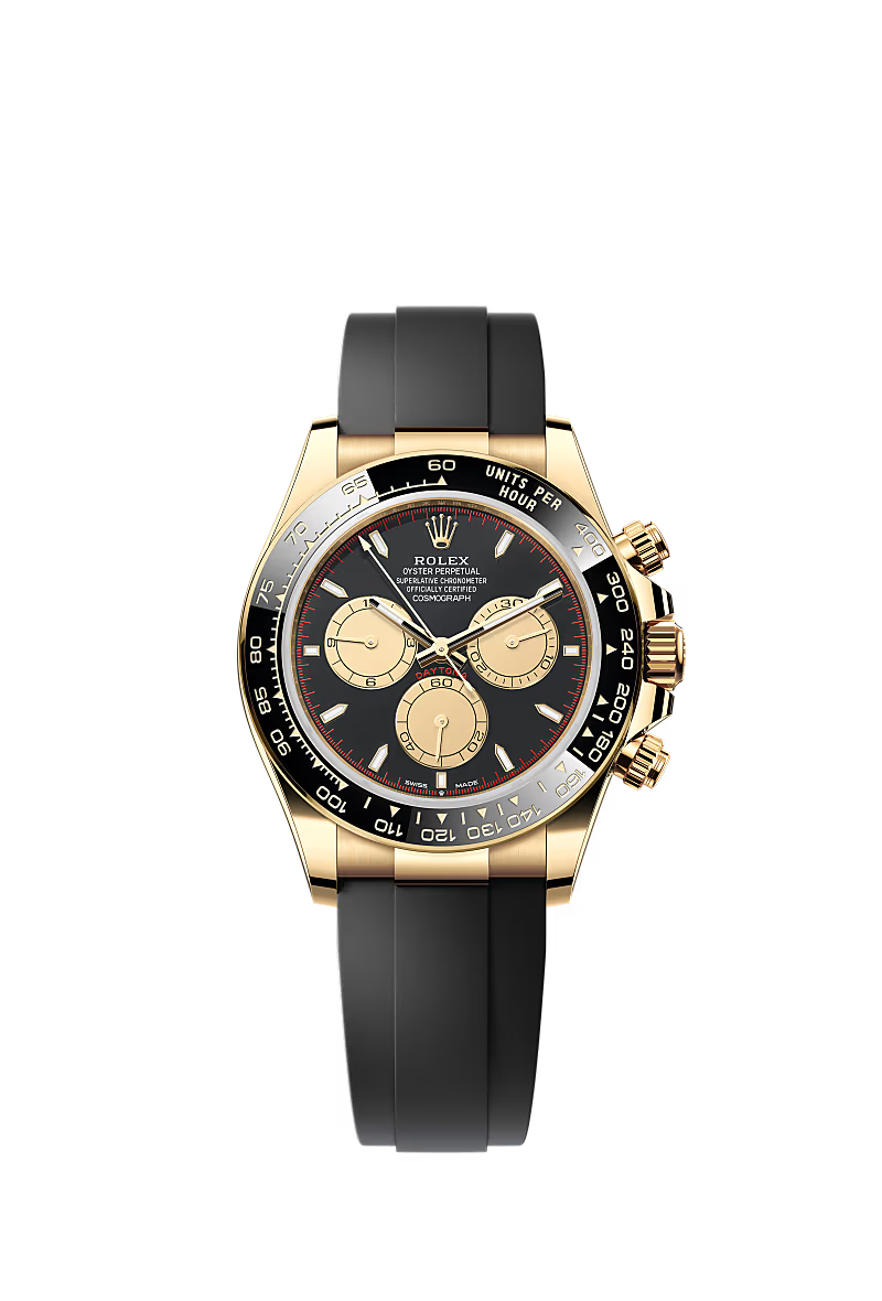 Men’s Rolex Cosmograph Daytona 126518LN – Intense Black & Champagne Dial, Yellow Gold
