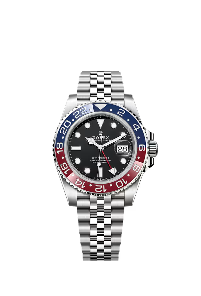 Men’s Rolex GMT-Master II 126710BLRO – Oystersteel, Red & Blue Bezel, Black Dial