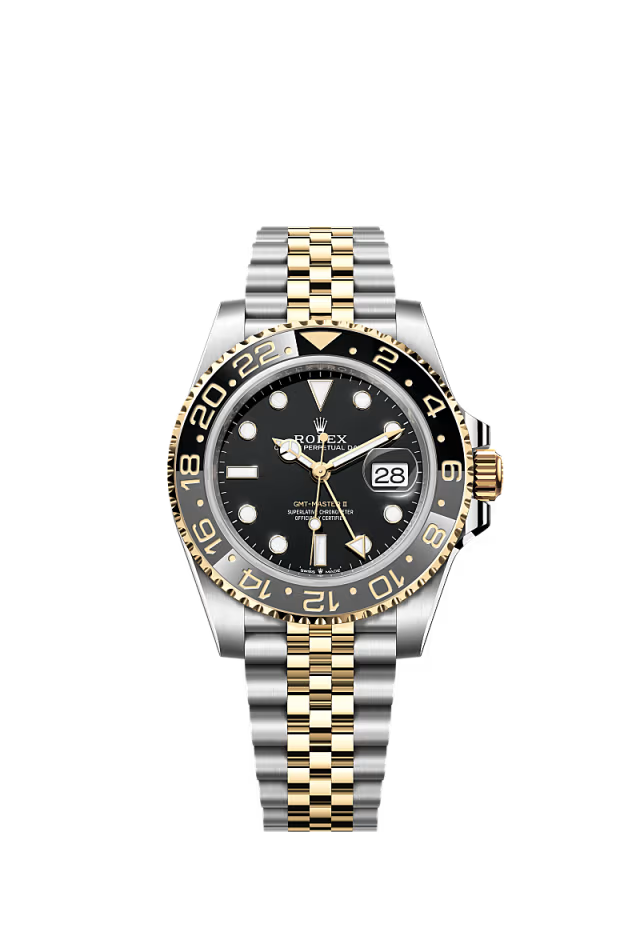 Men’s Rolex GMT-Master II 126713GRNR – Yellow Rolesor, Grey & Black Bezel, Black Dial