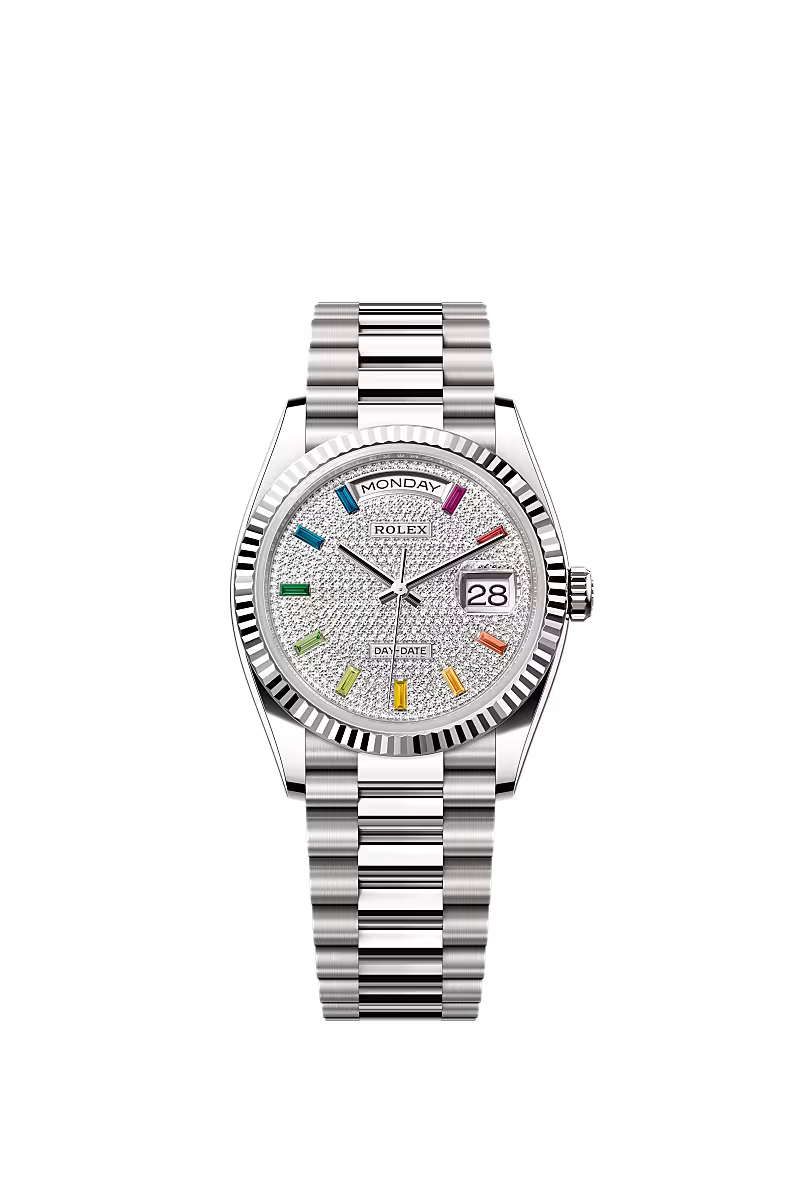 Men’s Rolex Day-Date 36 128239 Automatic White Gold Watch