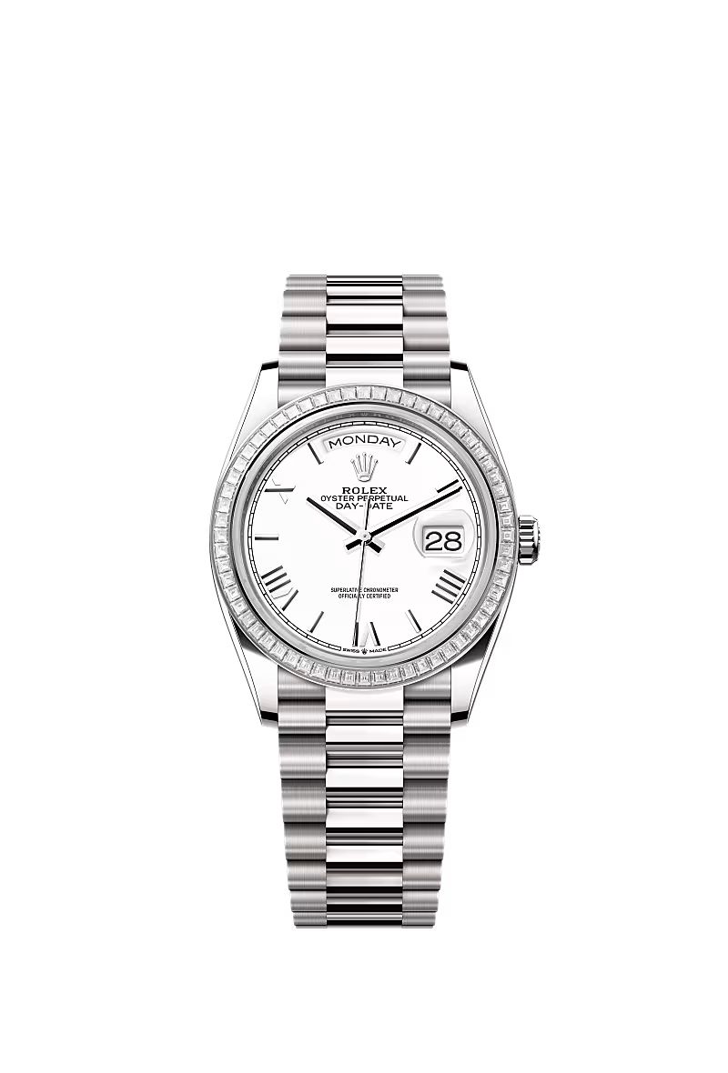 Men’s Rolex Day-Date 36 128399TBR White Gold with Diamonds - Zeuskicks