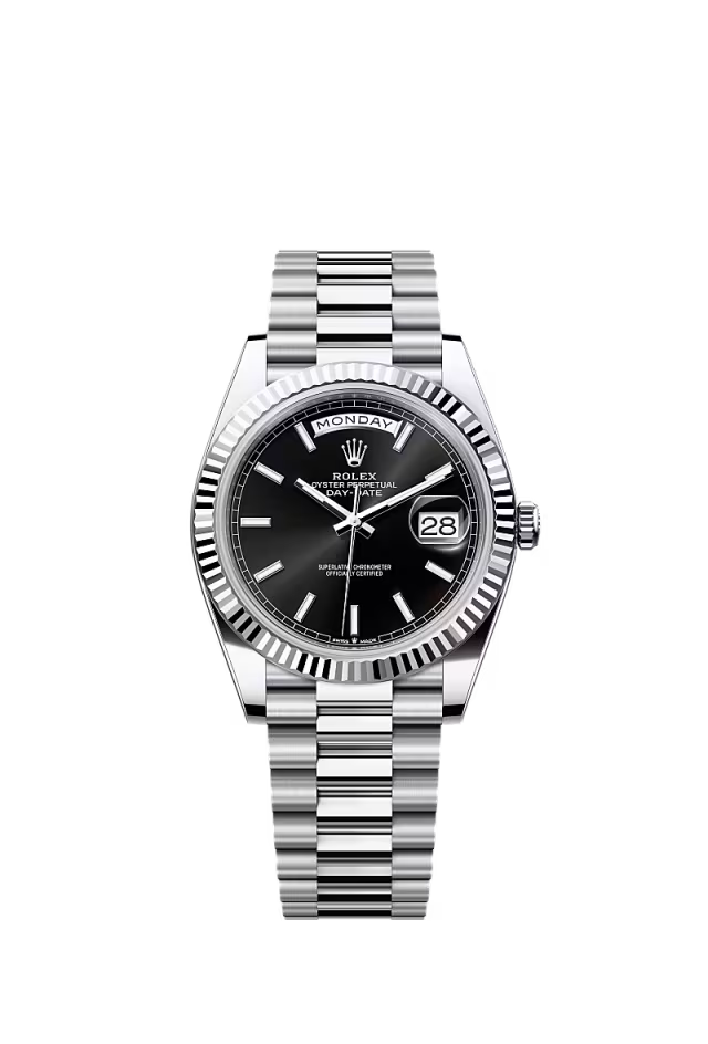 Men’s Rolex Day-Date 40 228236 Automatic Watch Black Dial - Zeuskicks