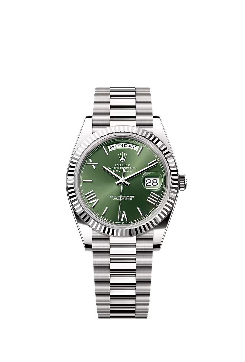 Men’s Rolex Day-Date 40 228239 Automatic White Gold Watch - Zeuskicks