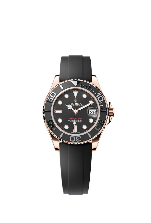 Men’s Rolex Yacht-Master 37 268655 Everose Gold Oysterflex Automatic Watch