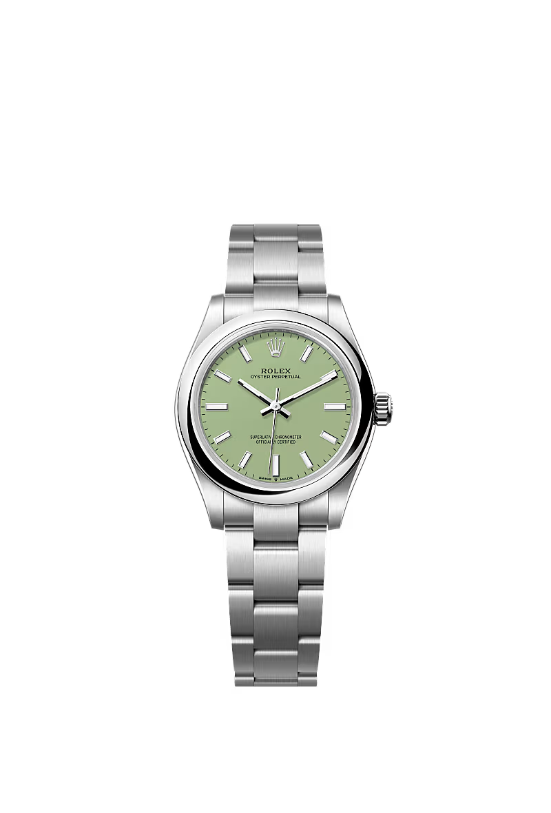 Women’s Rolex Oyster Perpetual 31 277200 – Pistachio Dial, Oystersteel