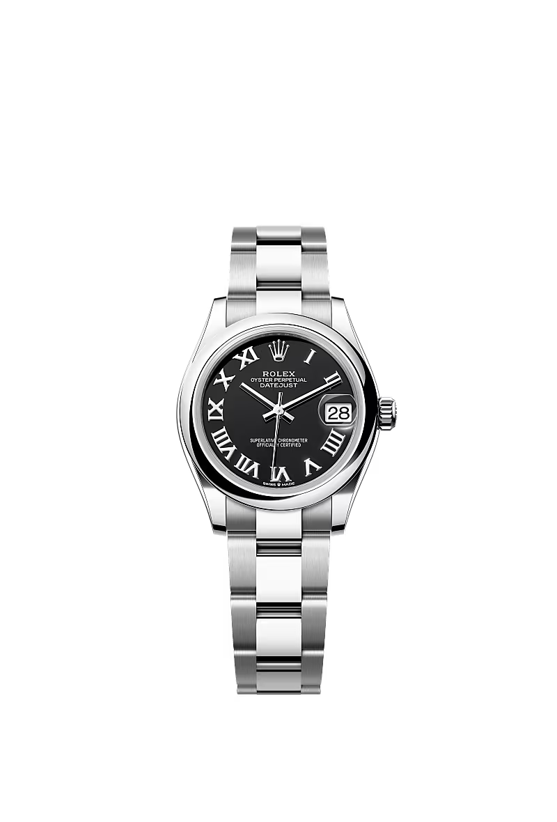 Women’s Rolex Datejust 31 Oystersteel Automatic Watch – Bright Black Dial - Zeuskicks