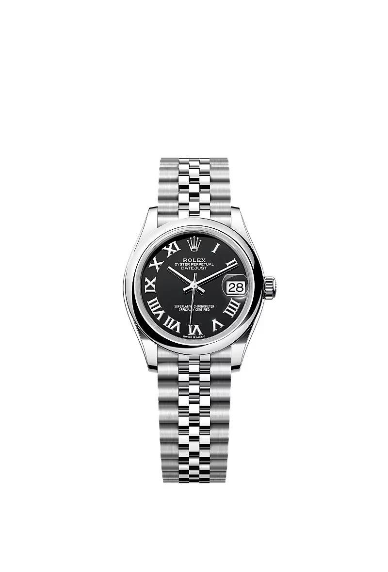 Women’s Rolex Datejust 31 Oystersteel Automatic Watch – Bright Black Dial with Jubilee Bracelet - Zeuskicks