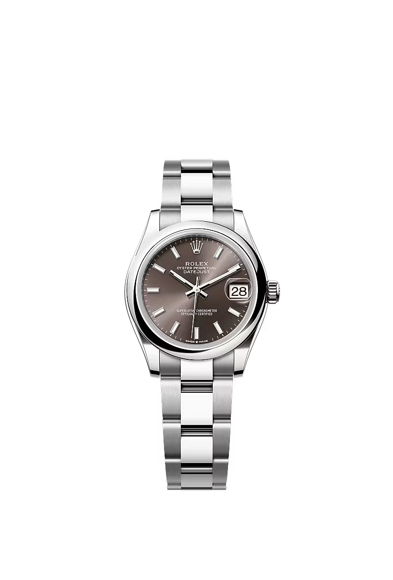 Women’s Rolex Datejust 31 Oystersteel Automatic Watch – Dark Grey Dial - Zeuskicks