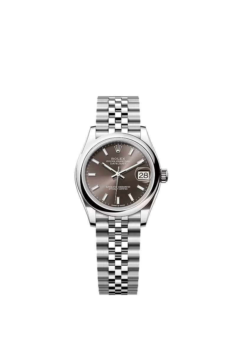 Women’s Rolex Datejust 31 Oystersteel Automatic Watch – Dark Grey Dial with Jubilee Bracelet - Zeuskicks