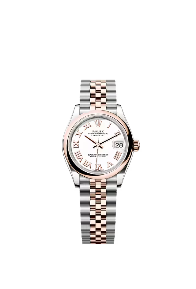 Women’s Rolex Datejust 31 278241 Oystersteel & Everose Gold Automatic Watch – White Dial
