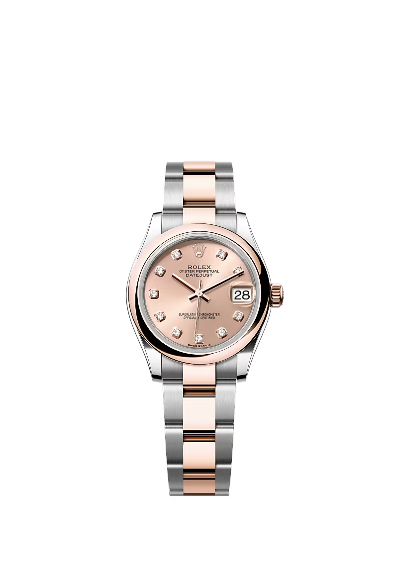 Women’s Datejust 31 Ref. 278241 – Everose Rolesor, Rosé Diamond Dial, Oyster Bracelet