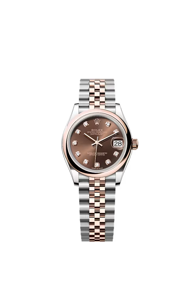 Women’s Rolex Datejust 31 278241 Oystersteel & Everose Gold Automatic Watch – Chocolate Diamond Dial