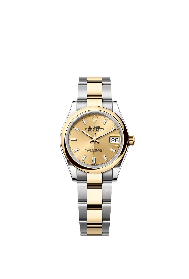 Women’s Rolex Datejust 31 Ref. 278243 – Yellow Rolesor, Champagne Dial, Oyster Bracelet