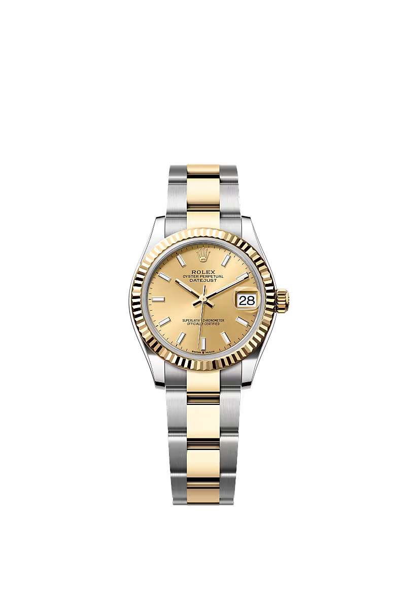 Women’s Rolex Datejust 31 Ref. 278273 – Yellow Rolesor, Champagne Dial, Oyster Bracelet