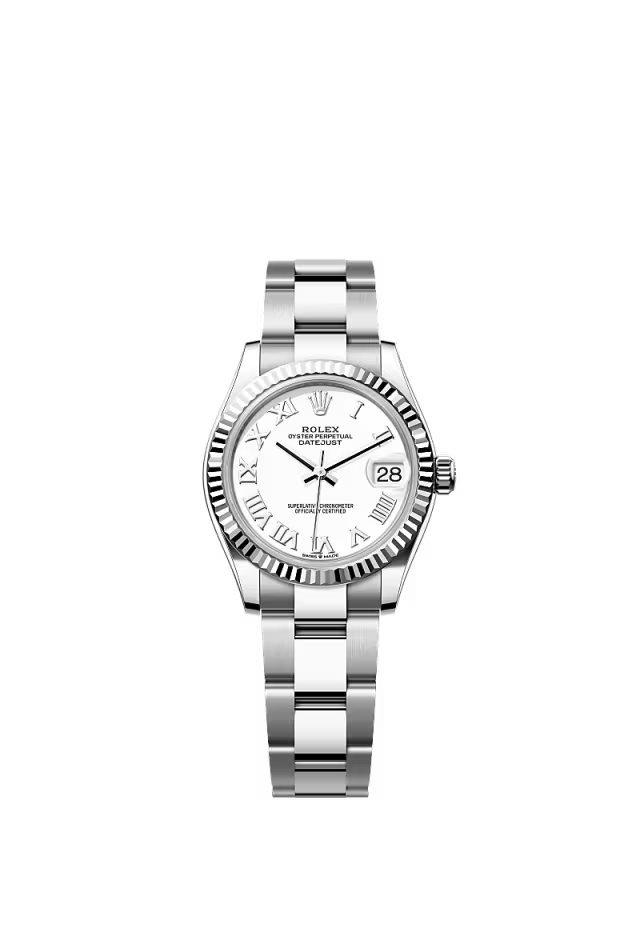 Rolex Datejust 31 – 31 mm Oystersteel & White Gold White Dial Watch - Zeuskicks