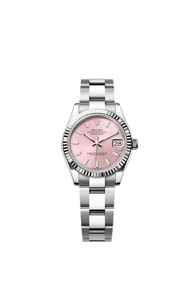 Women’s Rolex Datejust 31 31 mm Oystersteel & White Gold Pink Dial Watch - Zeuskicks