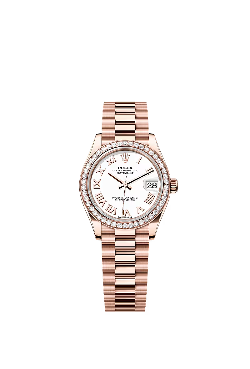 Women’s Rolex Datejust 31 278285RBR Automatic Watch – 31 mm Everose Gold with Diamonds