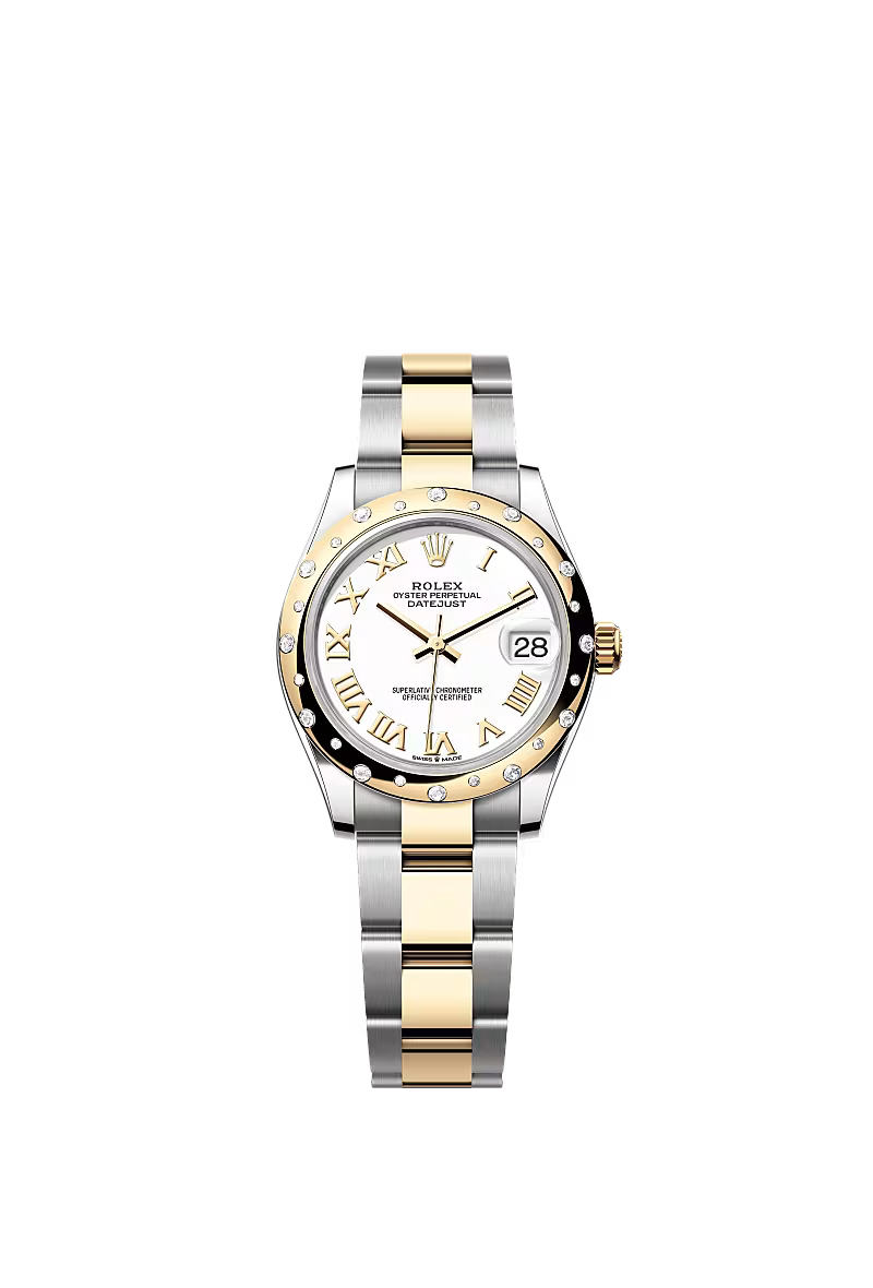 Women’s Rolex Datejust 31 Ref. 278343RBR – Yellow Rolesor, White Diamond Dial, Oyster Bracelet