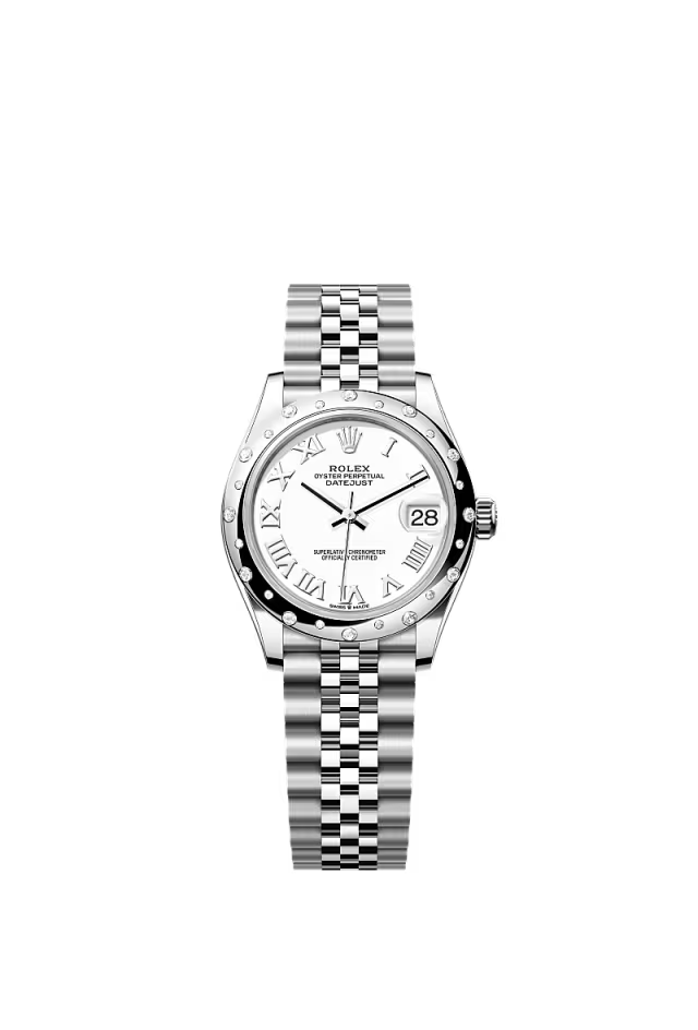 Women’s Rolex Datejust 31 Ref. 278344RBR White Diamond Dial Automatic Watch - Zeuskicks