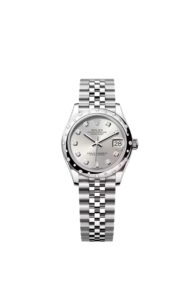 Women’s Rolex Datejust 31 Ref. 278344RBR Silver Diamond Dial Automatic Watch - Zeuskicks