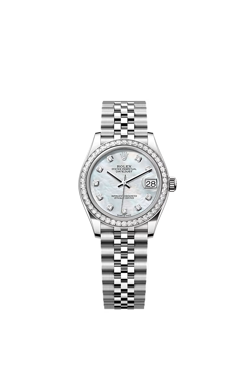 Women’s Rolex Datejust 31 White Rolesor Diamond Watch – 278384RBR - Zeuskicks