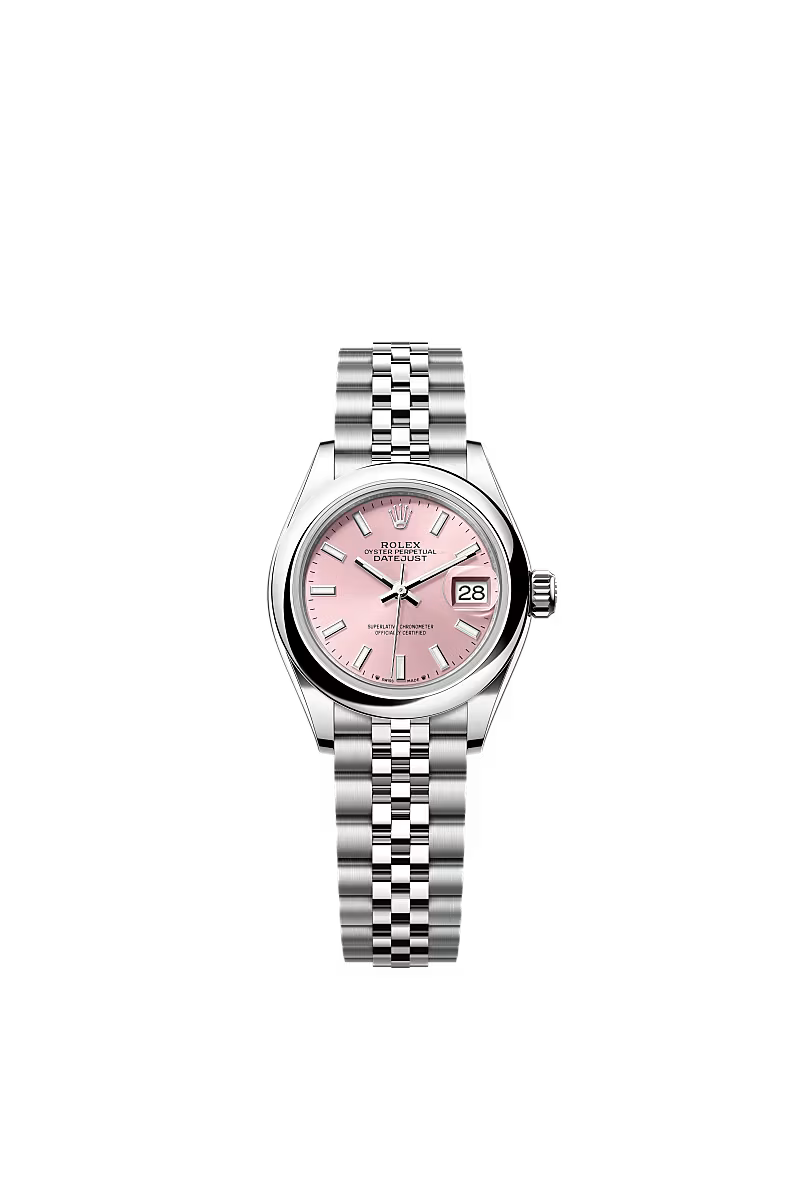 Women’s Rolex Lady-Datejust 279160 Oystersteel Pink Dial Jubilee Automatic Watch - Zeuskicks