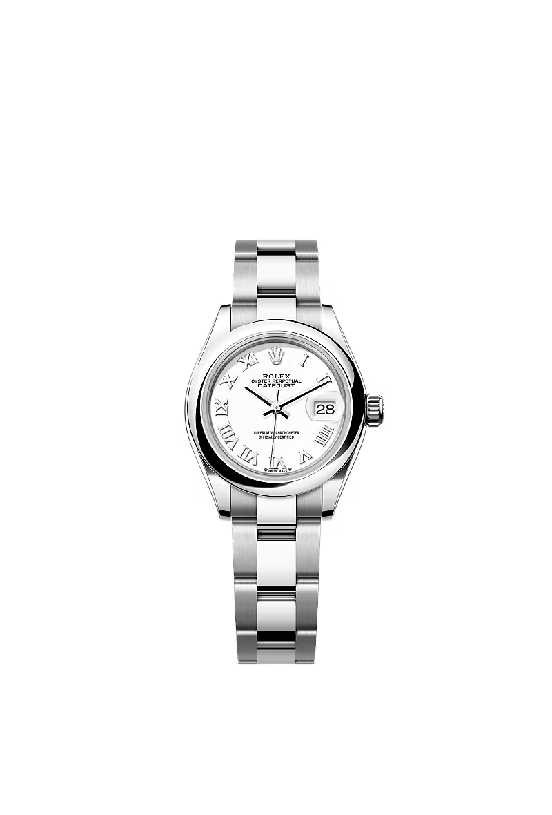 Women’s Rolex Lady-Datejust 279160 Oystersteel White Dial Automatic Watch - Zeuskicks