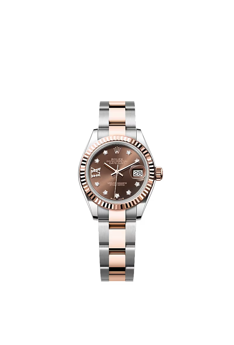 Ladies’ Rolex Lady-Datejust 28 Ref. 279171 Chocolate Diamond Dial Automatic Watch with Oyster Bracelet