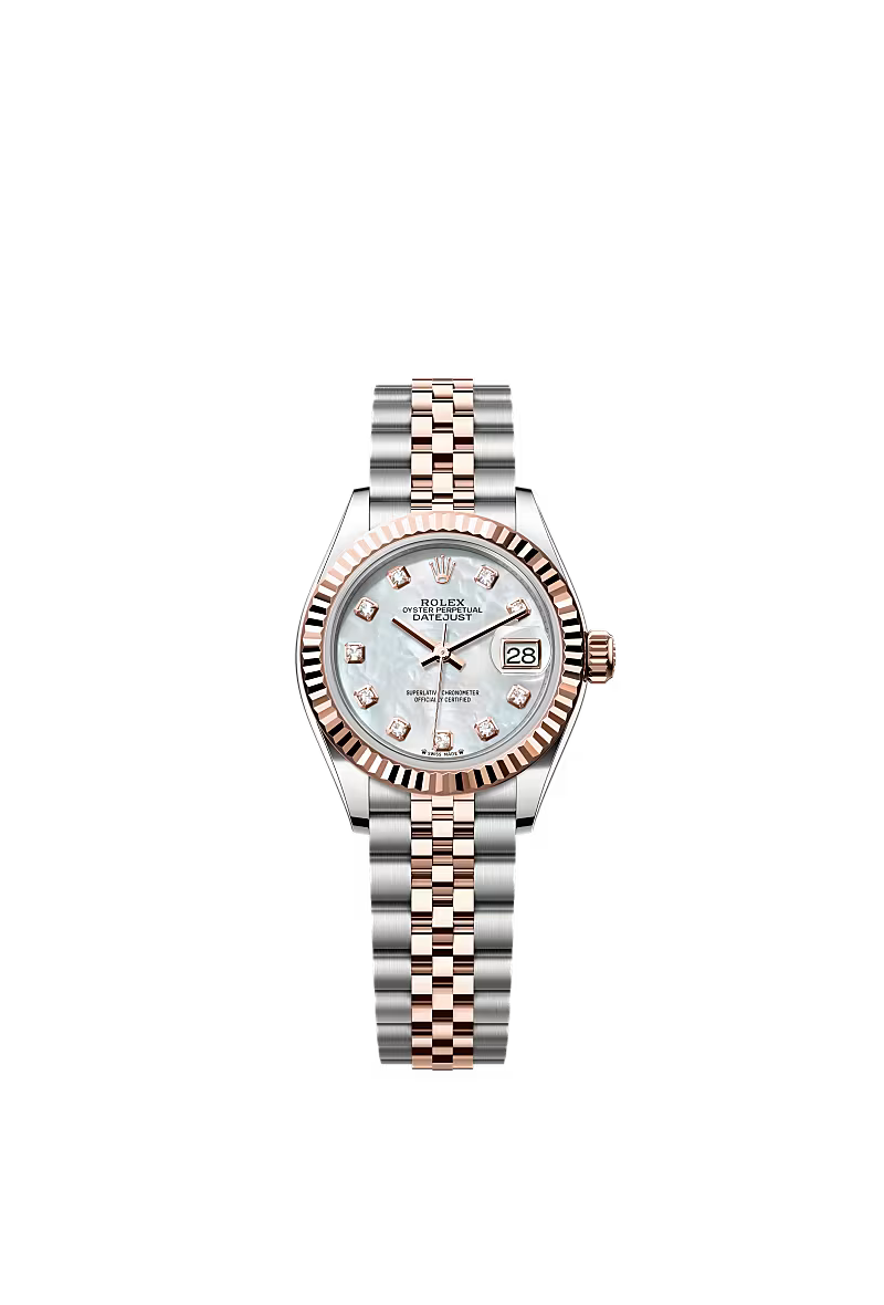 Ladies’ Rolex Lady-Datejust 28 Ref. 279171 White Mother-of-Pearl Diamond Dial Automatic Watch with Jubilee Bracelet