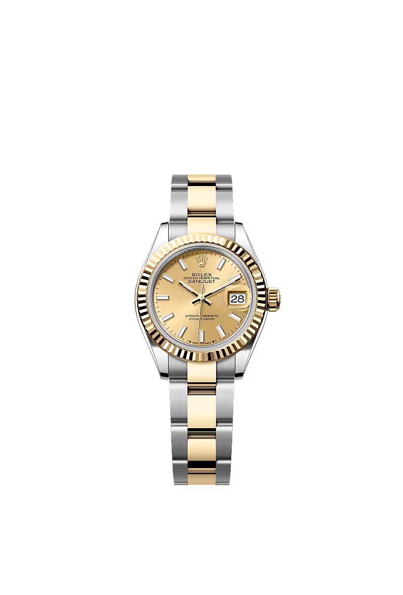Women’s Rolex Lady-Datejust 279173 28mm Yellow Rolesor Champagne Dial Watch - Zeuskicks