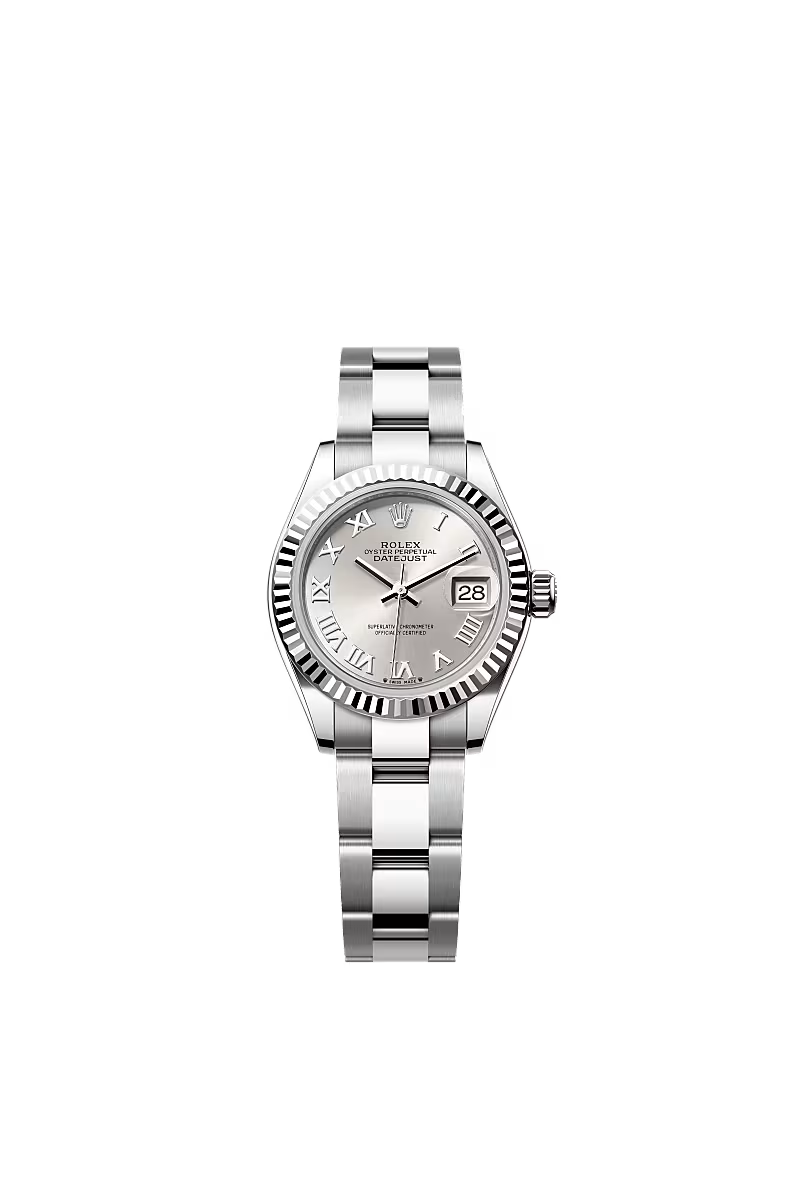 Women’s Rolex Lady-Datejust 279174 White Rolesor Silver Dial Oyster Automatic Watch - Zeuskicks