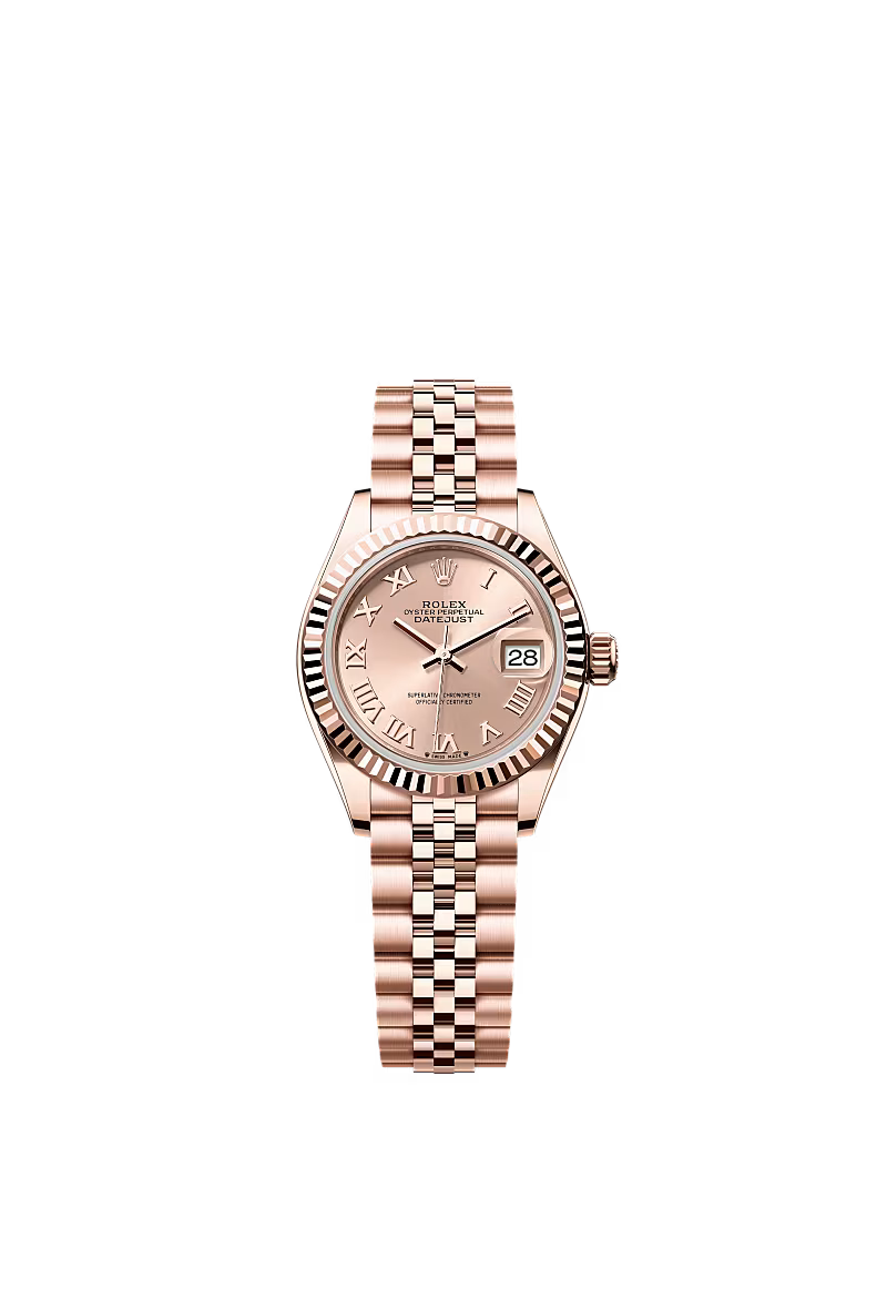 Women’s Rolex Lady-Datejust 28 mm Everose Gold – Rosé-Coloured Dial with Jubilee Bracelet, Reference 279175 - Zeuskicks