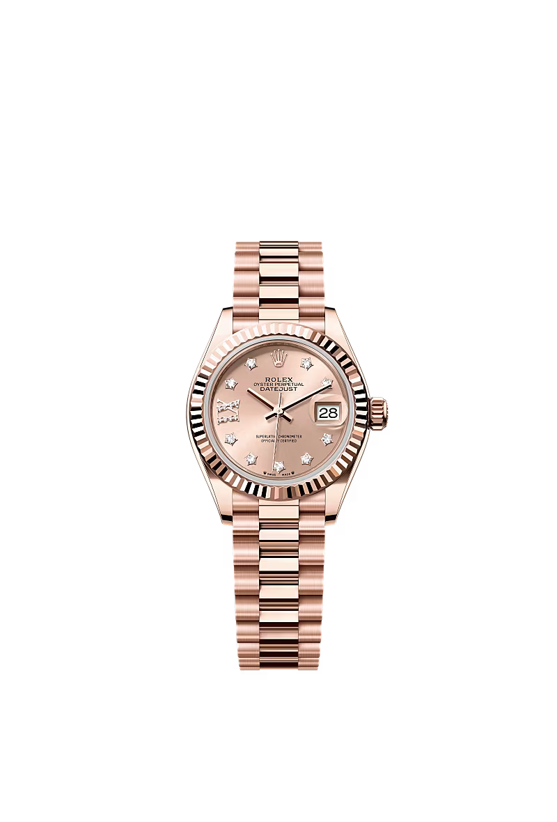 Women’s Rolex Lady-Datejust 28 mm Everose Gold – Rosé-Coloured Diamond Dial with Roman IX, Reference 279175 - Zeuskicks